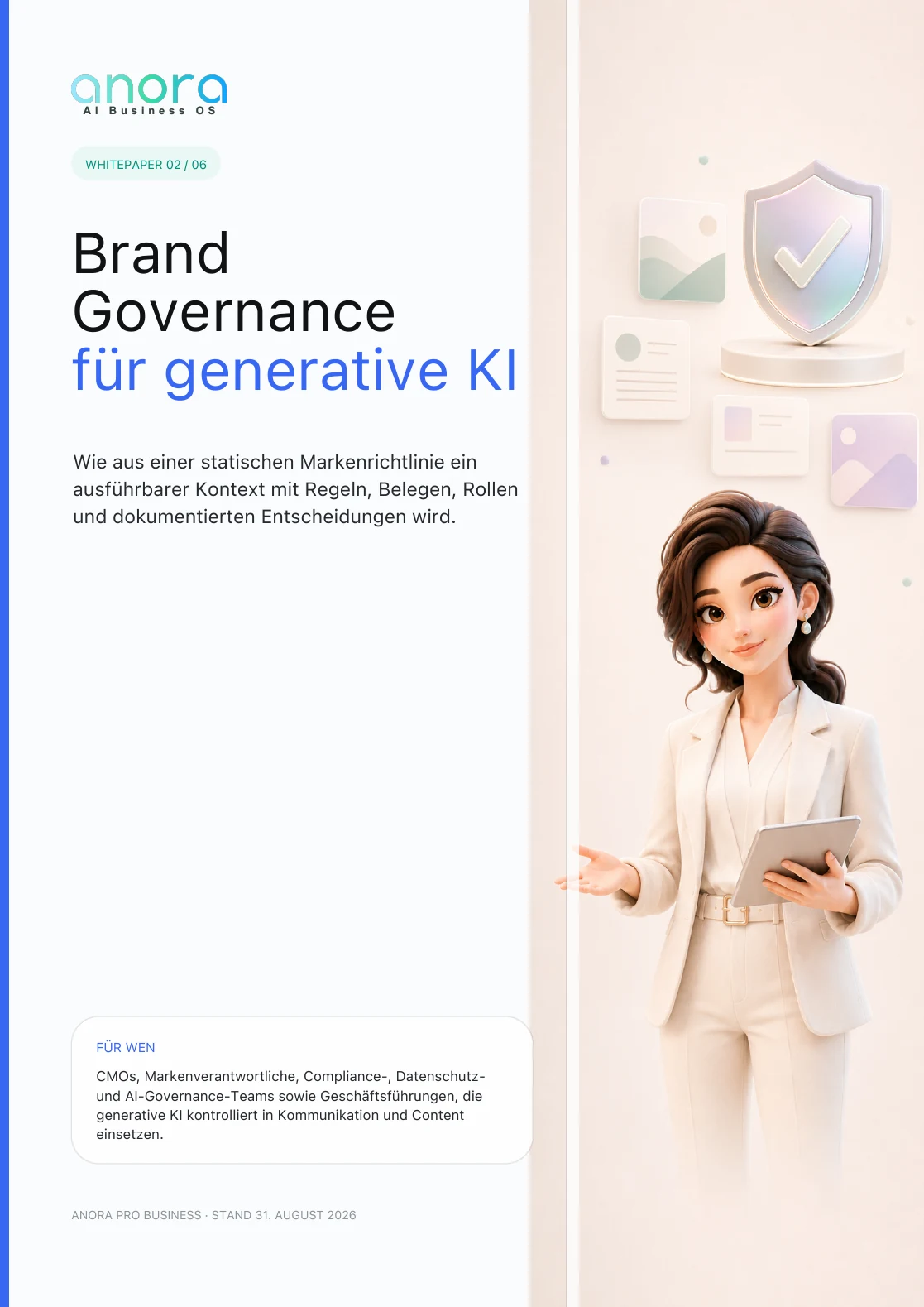 Titelseite: Brand Governance für generative KI