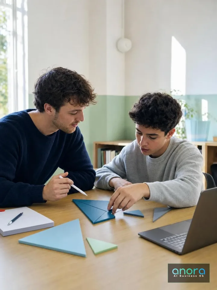 Editoriales Begleitmotiv zum Abschnitt „Hilfe ist nicht dasselbe wie Lernen“ im Beitrag „Die Schule, in der jede Antwort perfekt klingt“.